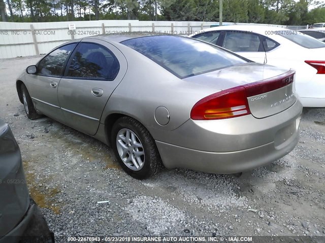 2B3HD46R73H564735 - 2003 DODGE INTREPID SE TAN photo 3