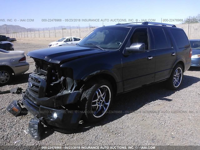 1FMJU2A53AEB21426 - 2010 FORD EXPEDITION LIMITED BLACK photo 2