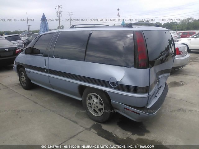 1GHDU06L9ST317102 - 1995 OLDSMOBILE SILHOUETTE Light Blue photo 3