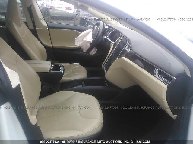 5YJSA1H17EFP28805 - 2014 TESLA MODEL S Սպիտակ լուսանկար 5