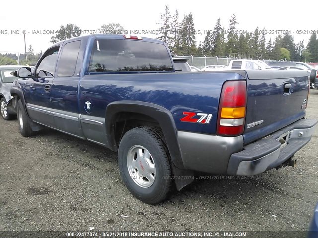 2GTEK19T3X1545563 - 1999 GMC NEW SIERRA K1500 BLUE photo 3