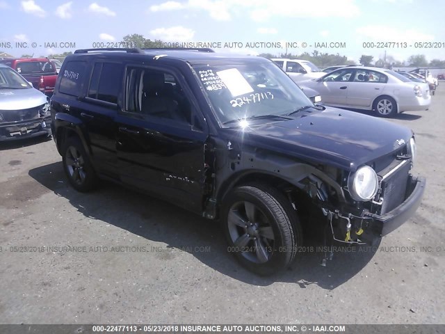 1C4NJRFB1FD291450 - 2015 JEEP PATRIOT LATITUDE BLACK photo 1