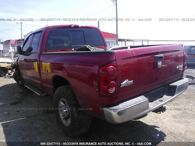 3D7KS28A78G159011 - 2008 DODGE RAM 2500 ST/SLT RED photo 3