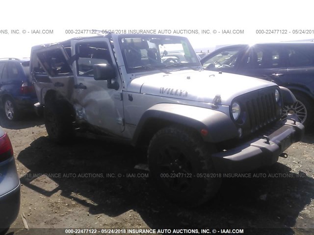 1C4BJWDG7FL580516 - 2015 JEEP WRANGLER UNLIMITE SPORT GRAY photo 1