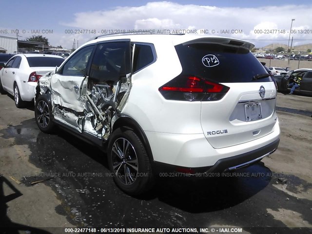 5N1AT2MV6HC859225 - 2017 NISSAN ROGUE SV/SL WHITE photo 3