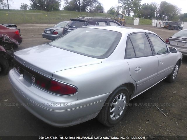 2G4WS52J821270281 - 2002 BUICK CENTURY CUSTOM SILVER photo 4