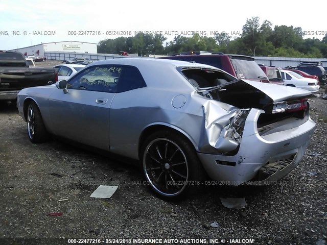 2B3CJ4DV5AH133598 - 2010 DODGE CHALLENGER SE SILVER photo 3