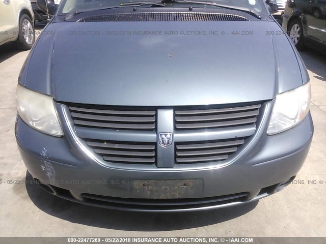 2D4GP44L75R449441 - 2005 DODGE GRAND CARAVAN SXT BLUE photo 6