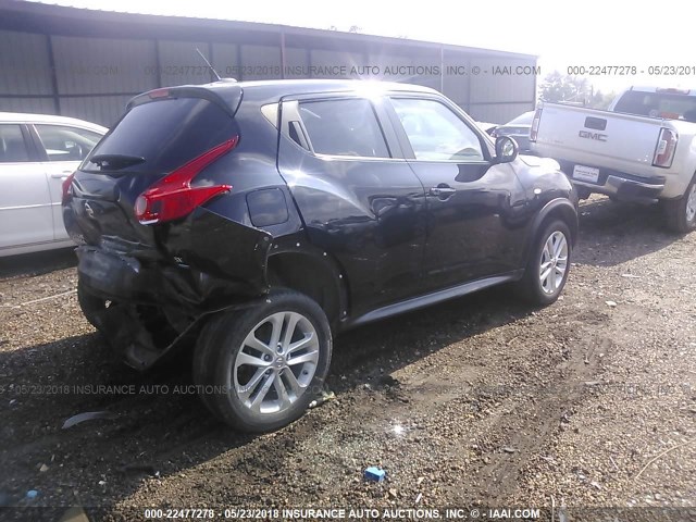 JN8AF5MR4DT203376 - 2013 NISSAN JUKE S/SV/SL BLACK photo 4