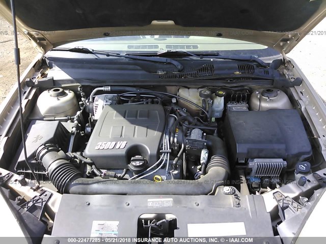1G1ZT52805F260023 - 2005 CHEVROLET MALIBU LS GOLD photo 10