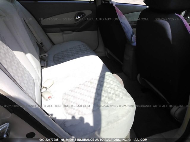 1G1ZT52805F260023 - 2005 CHEVROLET MALIBU LS GOLD photo 8