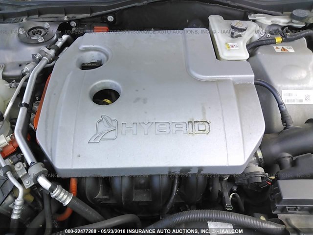 3FADP0L39AR225737 - 2010 FORD FUSION HYBRID 灰色 照片 10