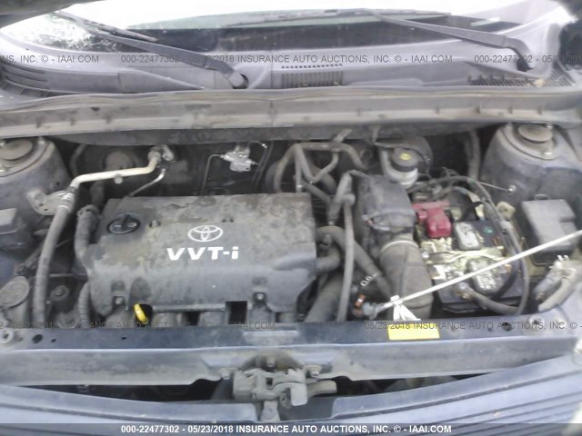 JTLKT324X64114658 - 2006 TOYOTA SCION XB BLUE photo 10