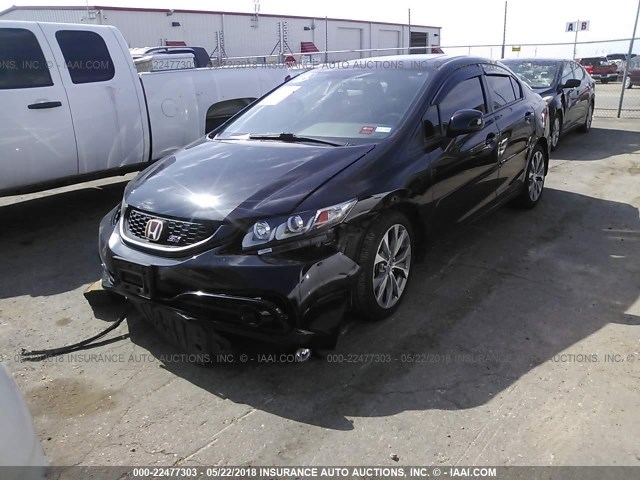 2HGFB6E55DH706931 - 2013 HONDA CIVIC SI BLACK photo 2