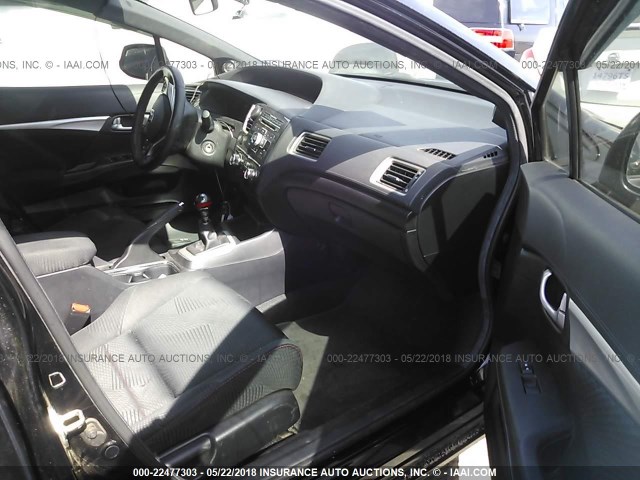 2HGFB6E55DH706931 - 2013 HONDA CIVIC SI BLACK photo 5