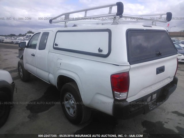 5TFRX5GNXGX073024 - 2016 TOYOTA TACOMA ACCESS CAB/SR/SR5 白色 照片 3
