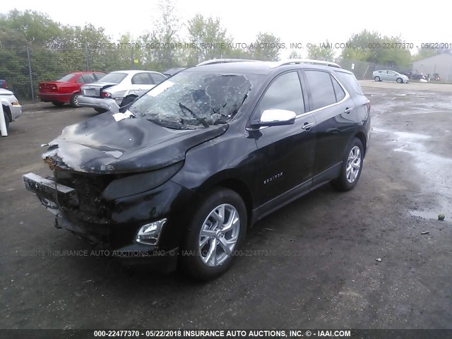 2GNAXVEV4J6216550 - 2018 CHEVROLET EQUINOX PREMIER BLACK photo 2