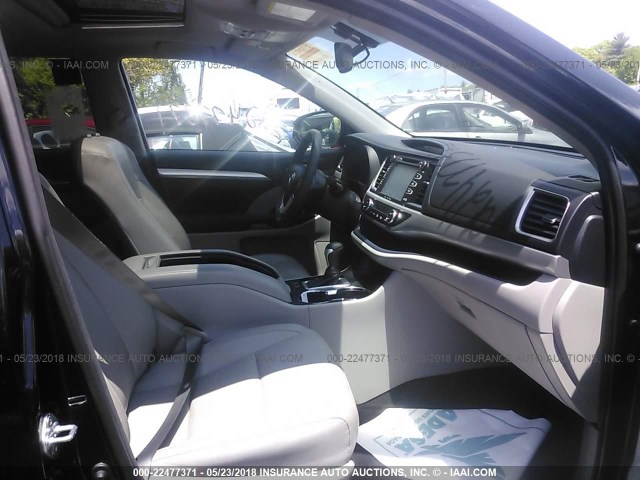 5TDJKRFH7GS302912 - 2016 TOYOTA HIGHLANDER XLE შავი ფოტო 5