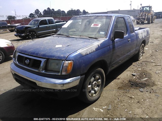 1N6DD26SXXC341342 - 1999 NISSAN FRONTIER KING CAB XE/KING CAB SE BLUE photo 2