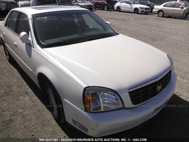 1G6KE54Y81U133433 - 2001 CADILLAC DEVILLE DHS WHITE photo 1