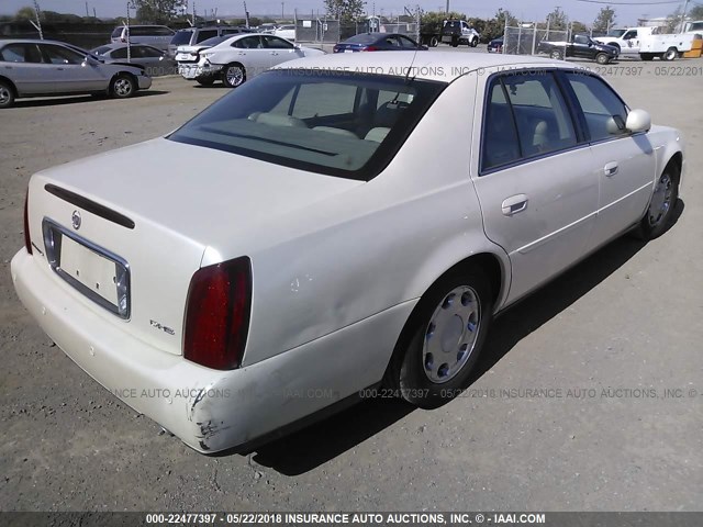 1G6KE54Y81U133433 - 2001 CADILLAC DEVILLE DHS WHITE photo 4