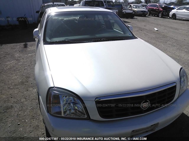 1G6KE54Y81U133433 - 2001 CADILLAC DEVILLE DHS WHITE photo 6