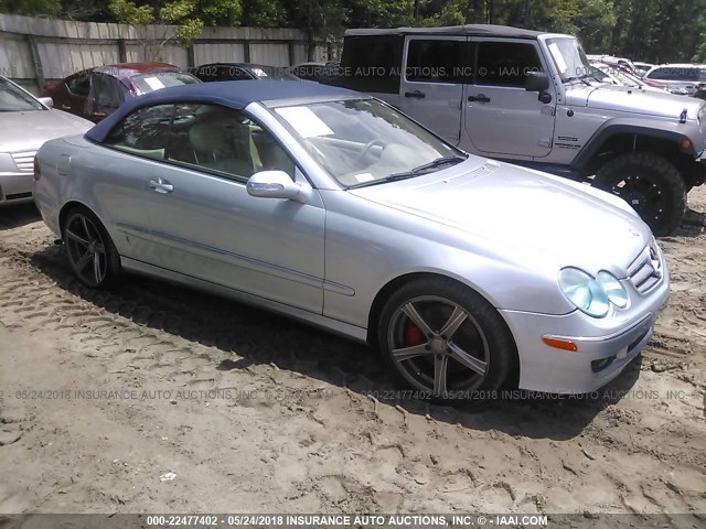 WDBTK56F28T098196 - 2008 MERCEDES-BENZ CLK 350 SILVER photo 1