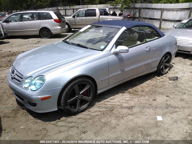 WDBTK56F28T098196 - 2008 MERCEDES-BENZ CLK 350 SILVER photo 6