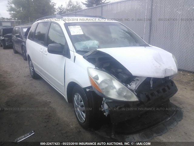 5TDZK23C77S014813 - 2007 TOYOTA SIENNA CE/LE WHITE photo 1