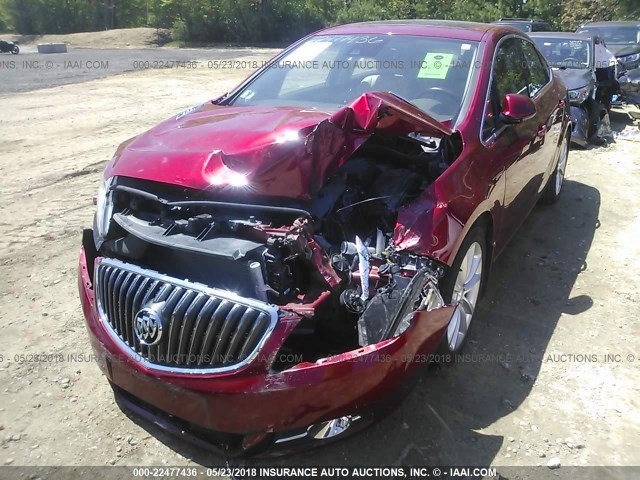 1G4PR5SK6E4221565 - 2014 BUICK VERANO CONVENIENCE RED photo 6