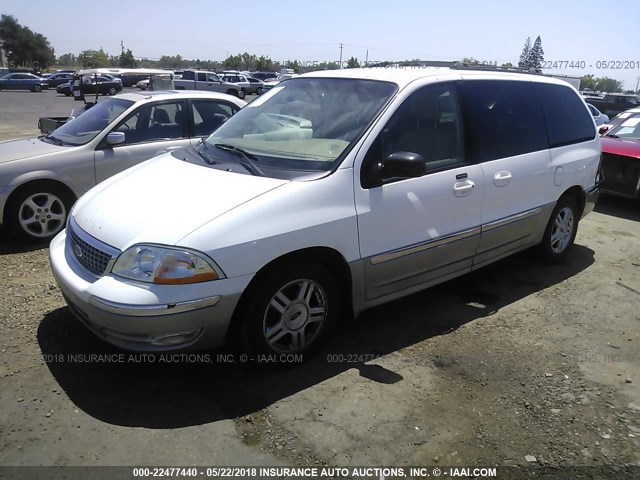 2FMDA53443BB94847 - 2003 FORD WINDSTAR SEL WHITE photo 2