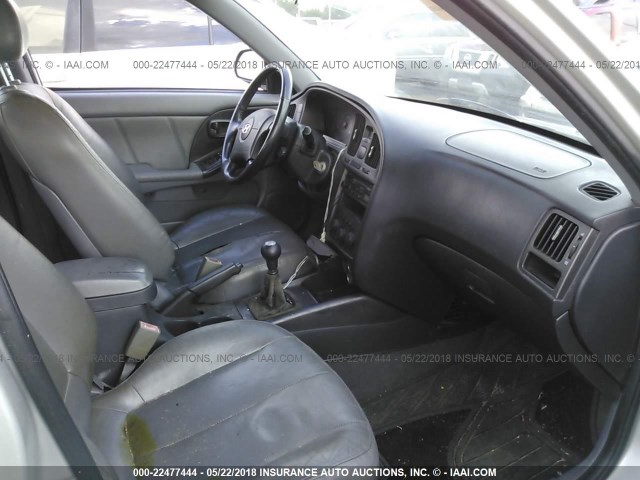 KMHDN56D15U172592 - 2005 HYUNDAI ELANTRA GLS/GT SILVER photo 5