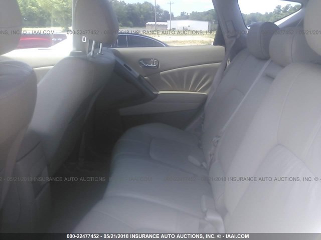 JN8AZ18W99W114182 - 2009 NISSAN MURANO S/SL/LE WHITE photo 8