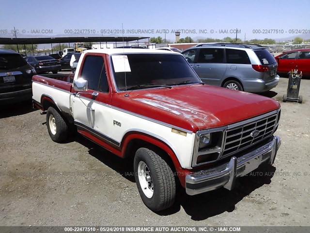 1FTCF10EXCRA18504 - 1982 FORD F100 RED photo 1