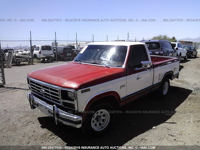 1FTCF10EXCRA18504 - 1982 FORD F100 RED photo 2