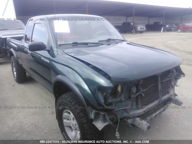 4TASN92N4XZ477748 - 1999 TOYOTA TACOMA XTRACAB PRERUNNER მწვანე ფოტო 1