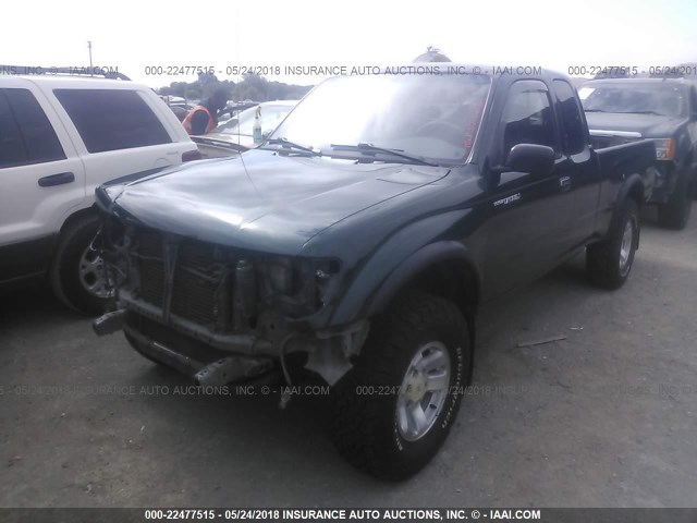 4TASN92N4XZ477748 - 1999 TOYOTA TACOMA XTRACAB PRERUNNER მწვანე ფოტო 2