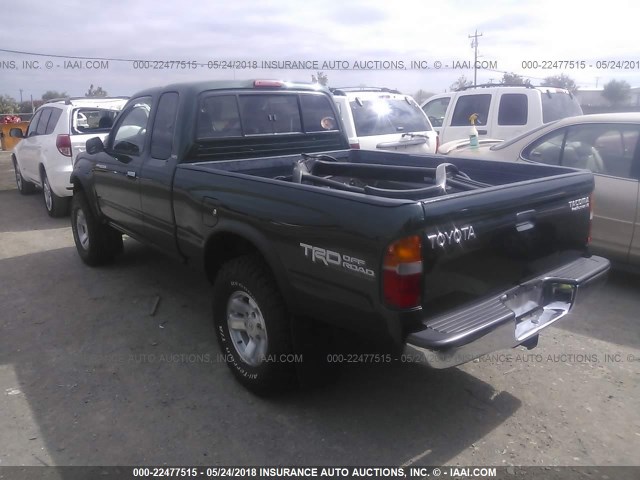 4TASN92N4XZ477748 - 1999 TOYOTA TACOMA XTRACAB PRERUNNER GREEN photo 3