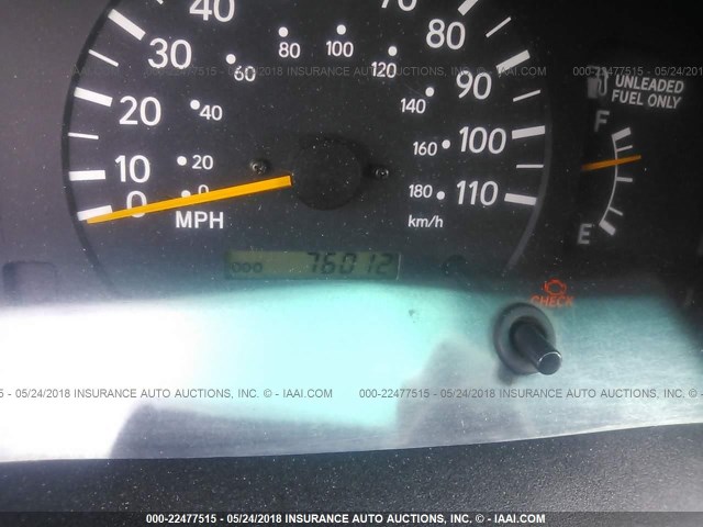 4TASN92N4XZ477748 - 1999 TOYOTA TACOMA XTRACAB PRERUNNER მწვანე ფოტო 7