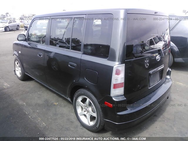 JTLKT324764098760 - 2006 TOYOTA SCION XB BLACK photo 3