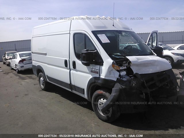 3C6TRVCG4FE519391 - 2015 RAM PROMASTER 2500 2500 HIGH WHITE photo 1