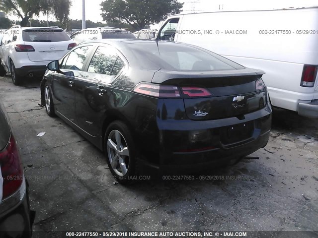 1G1RA6E43EU154861 - 2014 CHEVROLET VOLT BLACK photo 3