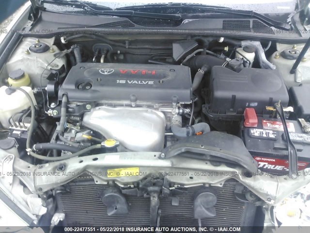 4T1BE32K56U104216 - 2006 TOYOTA CAMRY LE/XLE/SE ვერცხლისფერი ფოტო 10