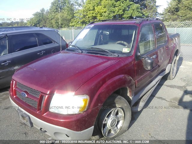 1FMZU77E53UC46198 - 2003 FORD EXPLORER SPORT TR  RED photo 2