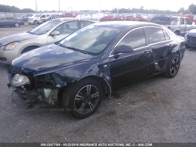 1G1ZG57BX8F164378 - 2008 CHEVROLET MALIBU LS 黑色 照片 2