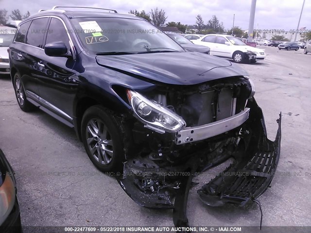 5N1AL0MN7FC544354 - 2015 INFINITI QX60 BLUE photo 1