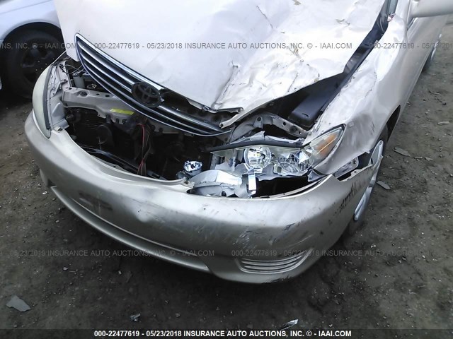 4T1BE32K15U989187 - 2005 TOYOTA CAMRY LE/XLE/SE 金色 照片 6