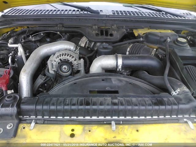 1FTSW21P96EA26641 - 2006 FORD F250 SUPER DUTY YELLOW photo 10