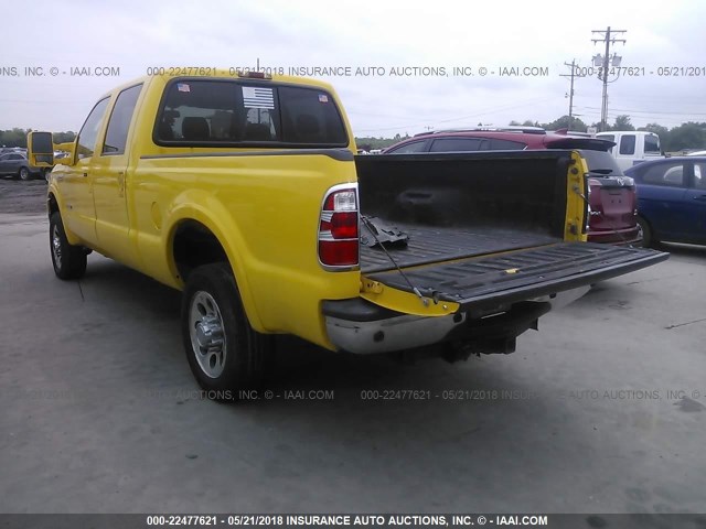 1FTSW21P96EA26641 - 2006 FORD F250 SUPER DUTY YELLOW photo 3