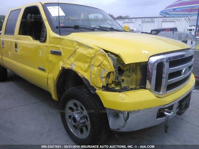 1FTSW21P96EA26641 - 2006 FORD F250 SUPER DUTY YELLOW photo 6